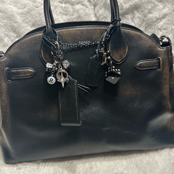 Coach Soft Empire 40 Distressed Leather Carryall - Picture 10 of 16